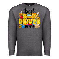Charcoal Heather best bus driver ever Premium Sweatshirt - NancyCooperArtShop
