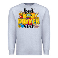Heather Grey best bus driver ever Premium Sweatshirt - NancyCooperArtShop