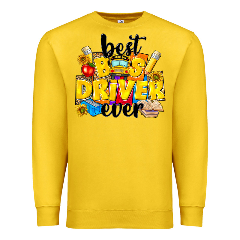 Best Bus Driver Ever Premium Sweatshirt by NancyCooperArtShop | Teevron