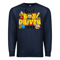 Navy best bus driver ever Premium Sweatshirt - NancyCooperArtShop