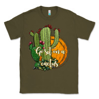 Army Green cactus go sit on a cactus Classic Tee - Jasminsmagicworld