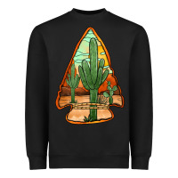 Black desert cactus arrowhead Heavyweight Sweatshirt - Jasminsmagicworld
