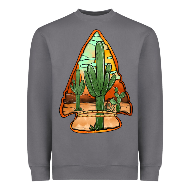 Desert Cactus Arrowhead Heavyweight Sweatshirt by Jasminsmagicworld | Teevron