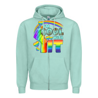 Seafoam Lgbtq İ'm Cool With İt Zipper Hoodie - BundleAndBundleShop