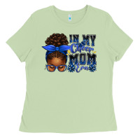 Matcha in my cheer mom era afro messy bun Ladies Tee - texasbilliewilder