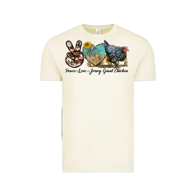 Peace Love Jersey Giant Chicken Vintage Tee by LillyAllenDesigns | Teevron
