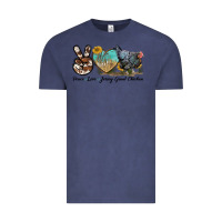 Vintage Denim Peace Love Jersey Giant Chicken Vintage Tee - LillyAllenDesigns