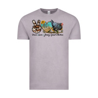 Vintage Zinc Peace Love Jersey Giant Chicken Vintage Tee - LillyAllenDesigns