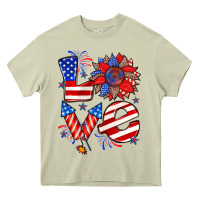 Mossy 4th of july love Heavy Core Tee - Zillion Design Studio