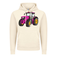 Vintage Artic western farm tractor pink Vintage Hoodie - Artiststas