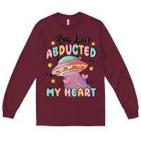 Burgundy you have abducted my heart Long Sleeve Tee - MaliasSmallBusiness