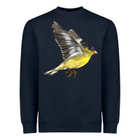 Navy Flying American Goldfinch Heavyweight Sweatshirt - LillyAllenDesigns