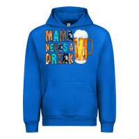 Cobalt Mama Needs a Drink Urban Hoodie - CowCowDesign