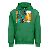 Emerald Mama Needs a Drink Urban Hoodie - CowCowDesign