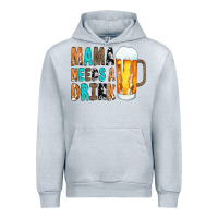 Heather Grey Mama Needs a Drink Urban Hoodie - CowCowDesign
