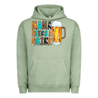 Pigment Oil Green Mama Needs a Drink Urban Hoodie - CowCowDesign