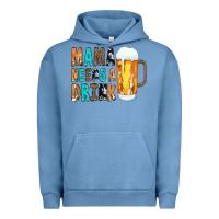 Pigment Pebble Blue Mama Needs a Drink Urban Hoodie - CowCowDesign