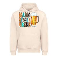Sandshell Mama Needs a Drink Urban Hoodie - CowCowDesign