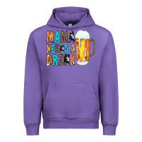 Tulip Mama Needs a Drink Urban Hoodie - CowCowDesign