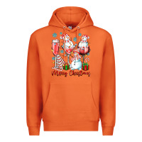Carrot merry christmas wine glasses Premium Hoodie - texasbilliewilder