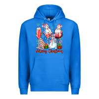 True Royal merry christmas wine glasses Premium Hoodie - texasbilliewilder