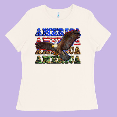 America America America America Ladies Tee Designed By Zillion Design Studio