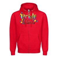 Red Pride Vibes LGBTQ Zipper Hoodie - BundleAndBundleShop