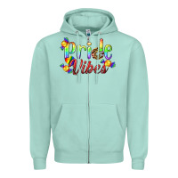 Seafoam Pride Vibes LGBTQ Zipper Hoodie - BundleAndBundleShop