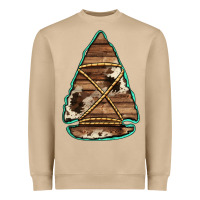Mushroom cowhide wooden arrowhead Heavyweight Sweatshirt - Jasminsmagicworld