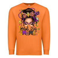 Carrot mardi gras mama messy bun Premium Sweatshirt - texasbilliewilder