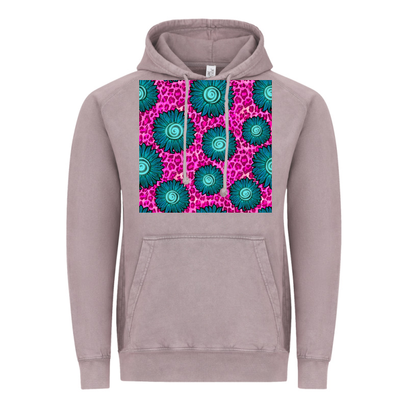 Floral Pink Leopard Seamless Pattern Vintage Hoodie by BundleAndBundleShop | Teevron