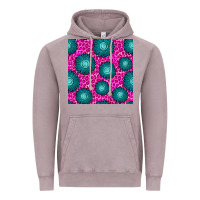 Vintage Zinc floral pink leopard seamless pattern Vintage Hoodie - BundleAndBundleShop