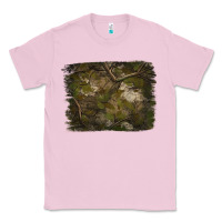 Bubblegum Pink green hunter camouflage pattern brushstroke Classic Tee - Jasminsmagicworld