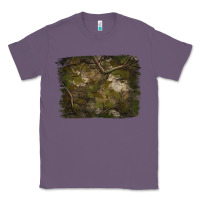 Lavender green hunter camouflage pattern brushstroke Classic Tee - Jasminsmagicworld