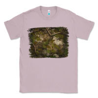 Lilac green hunter camouflage pattern brushstroke Classic Tee - Jasminsmagicworld