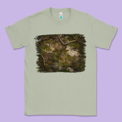 Green Hunter Camouflage Pattern Brushstroke Classic Tee Designed By Jasminsmagicworld