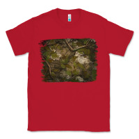 Red green hunter camouflage pattern brushstroke Classic Tee - Jasminsmagicworld