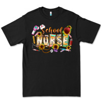 Black school nurse Premium Tee - CowhideDigitalArt