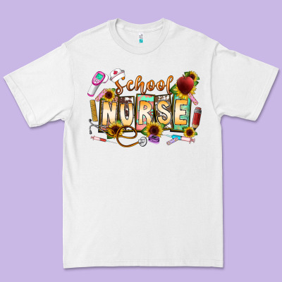 School Nurse Premium Tee Designed By Cowhidedigitalart