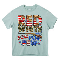 Arona red white and pew pew pew Heavy Core Tee - Zillion Design Studio