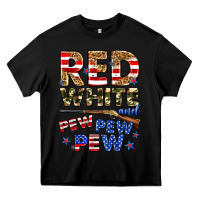 Black red white and pew pew pew Heavy Core Tee - Zillion Design Studio