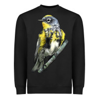 Black yellow rumped warbler Heavyweight Sweatshirt - LillyAllenDesigns