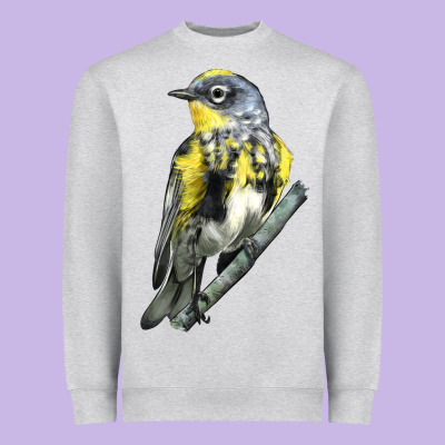 Yellow Rumped Warbler Heavyweight Sweatshirt Designed By Lillyallendesigns