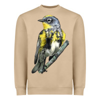 Mushroom yellow rumped warbler Heavyweight Sweatshirt - LillyAllenDesigns