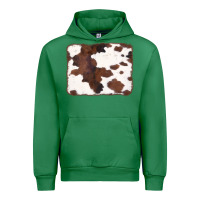 Emerald Brown Cowhide Background Urban Hoodie - CowCowDesign