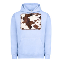 Pigment Grape Ice Brown Cowhide Background Urban Hoodie - CowCowDesign