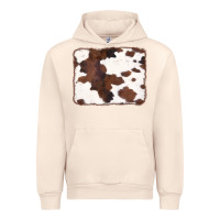 Sandshell Brown Cowhide Background Urban Hoodie - CowCowDesign