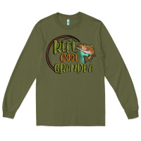 Army Green reel cool  grandpa Long Sleeve Tee - MaliasSmallBusiness