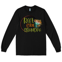 Black reel cool  grandpa Long Sleeve Tee - MaliasSmallBusiness