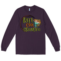 Plum reel cool  grandpa Long Sleeve Tee - MaliasSmallBusiness